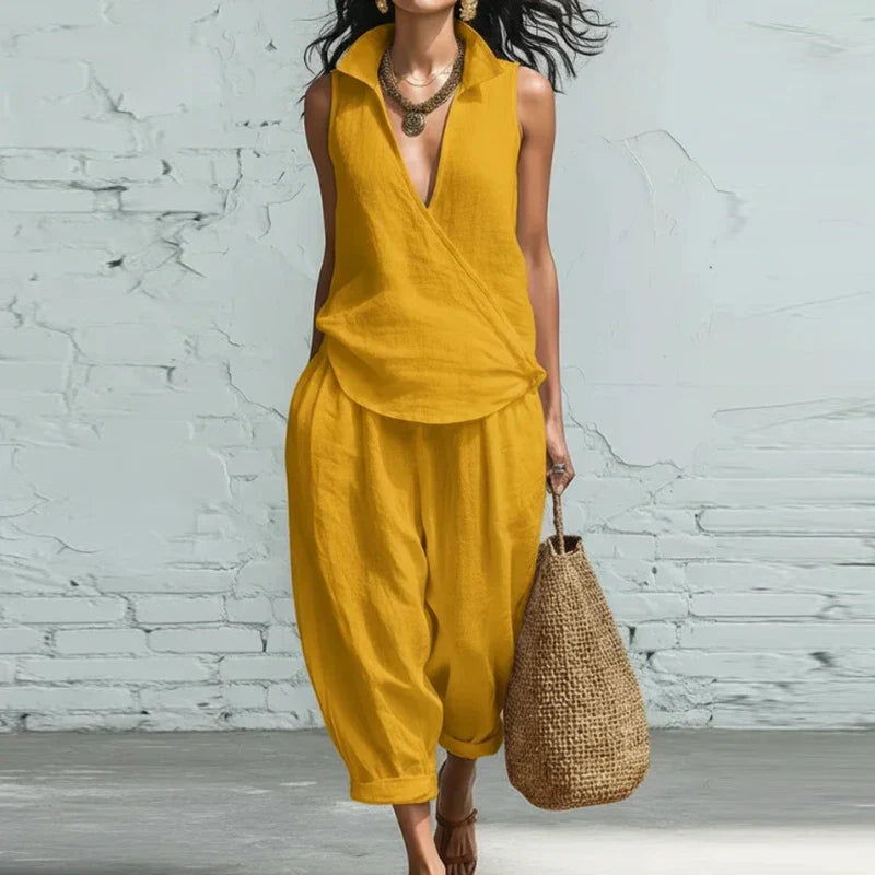 Veronica | Wide Leg Pants and Tank Top
