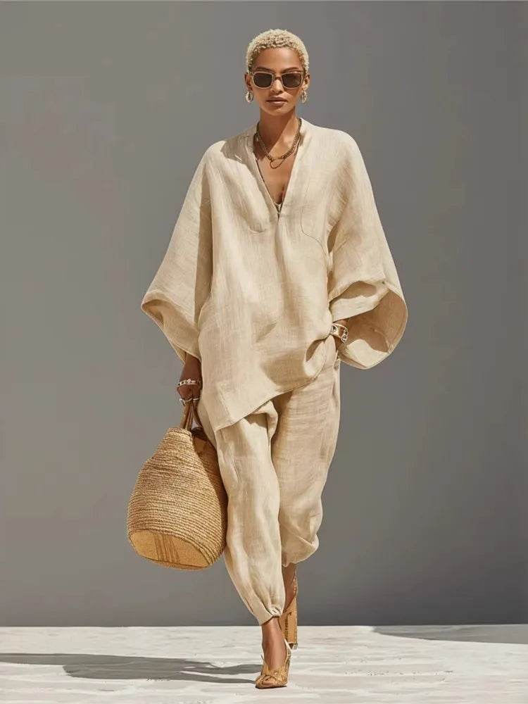 Silvia | Pantalons Casual Amples Rétro Simples pour Femme