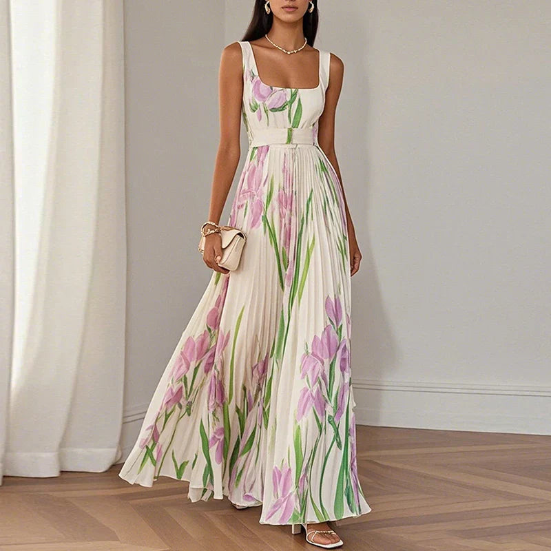 Grace | Robe Maxi A-Line Florale
