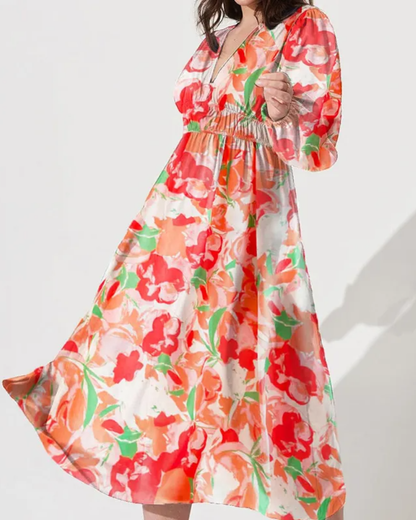 Celine | Robe Florale Féminine