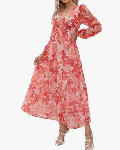 Celine | Robe Florale Féminine