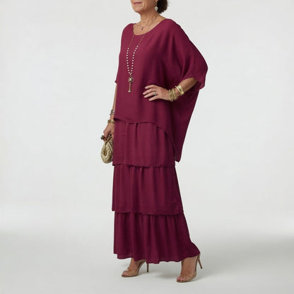 Charlotte™ — Flowing Maxi Dress with Bohemian Ruffles