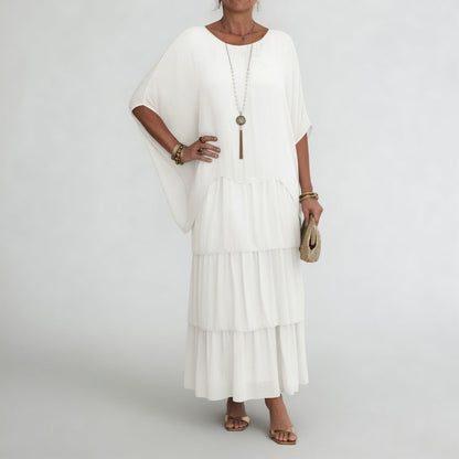 Charlotte™ — Flowing Maxi Dress with Bohemian Ruffles