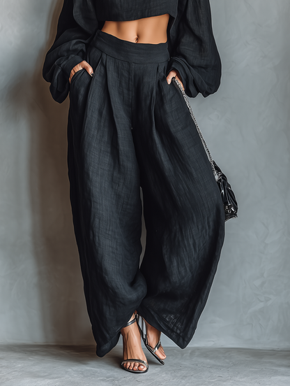 Tess™ - Ensemble Off-Shoulder avec Pantalon Large