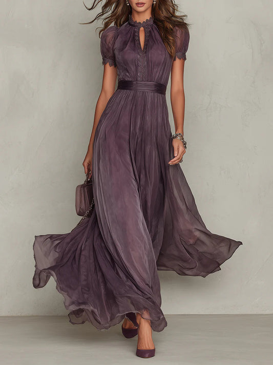 Julie | Robe Maxi en Dentelle Chiffon
