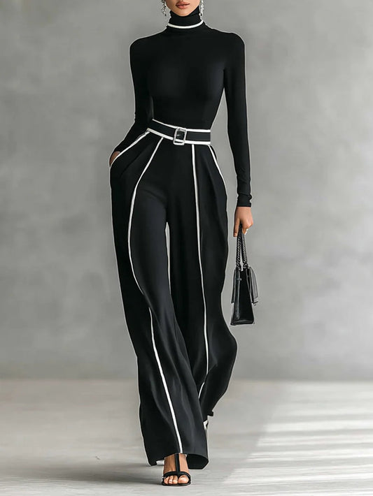 Vera™ - Ensemble élégant avec détails contrastants