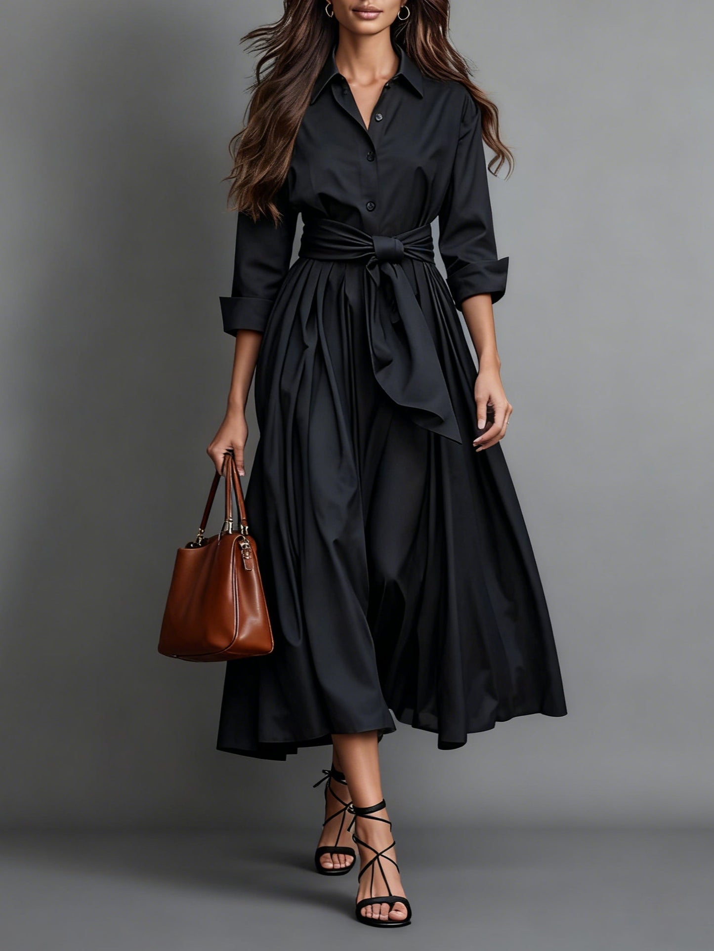 Marise™ | Robe Maxi Élégante avec Détail Nœud