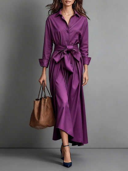 Marise™ | Robe Maxi Élégante avec Détail Nœud