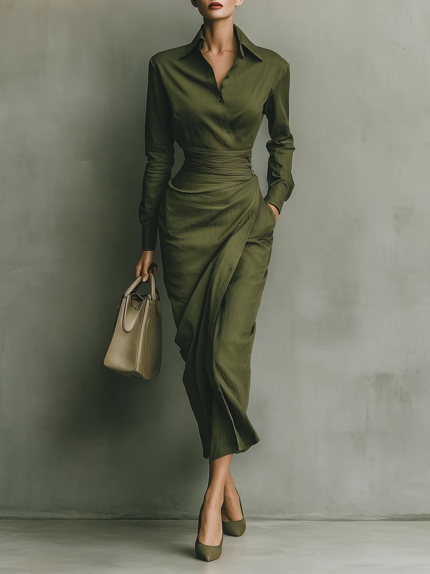 Eliara | Sculpted Midi Dress