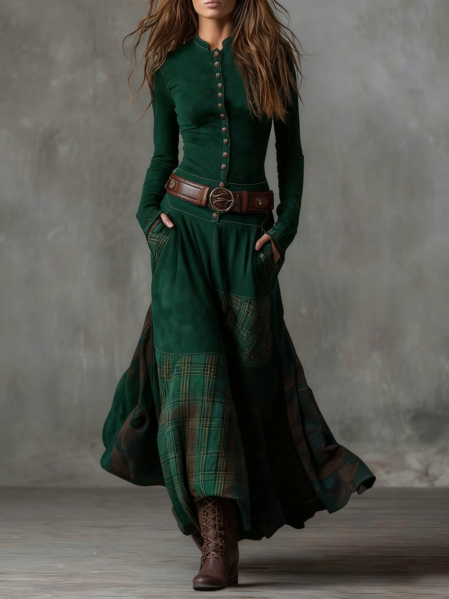 Helena | Patchwork Maxi Dress