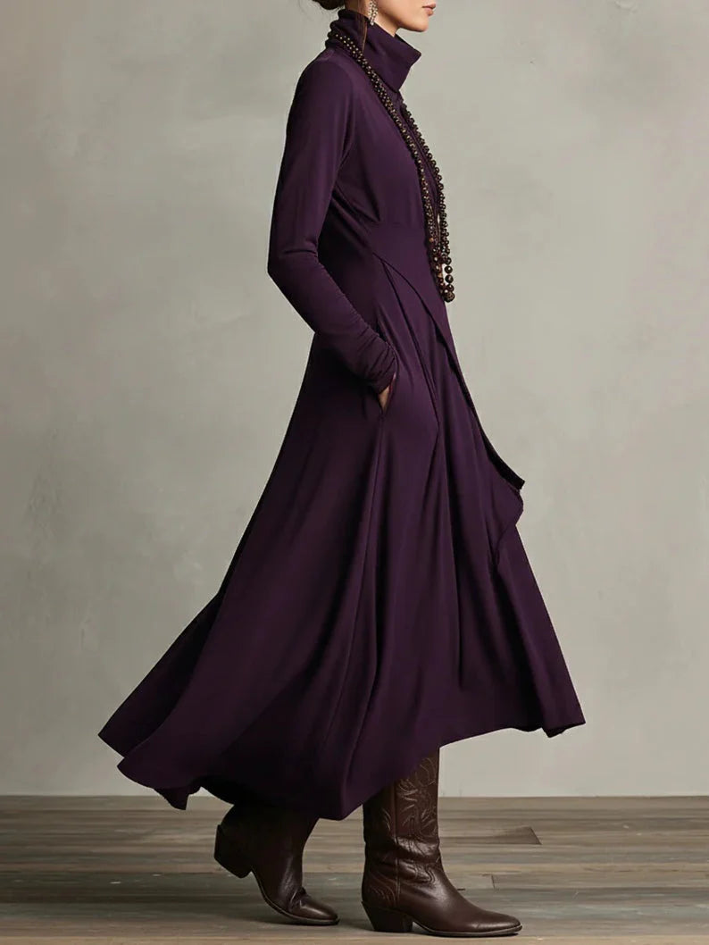 Violetta™ | Warstwowa kopertowa sukienka maxi