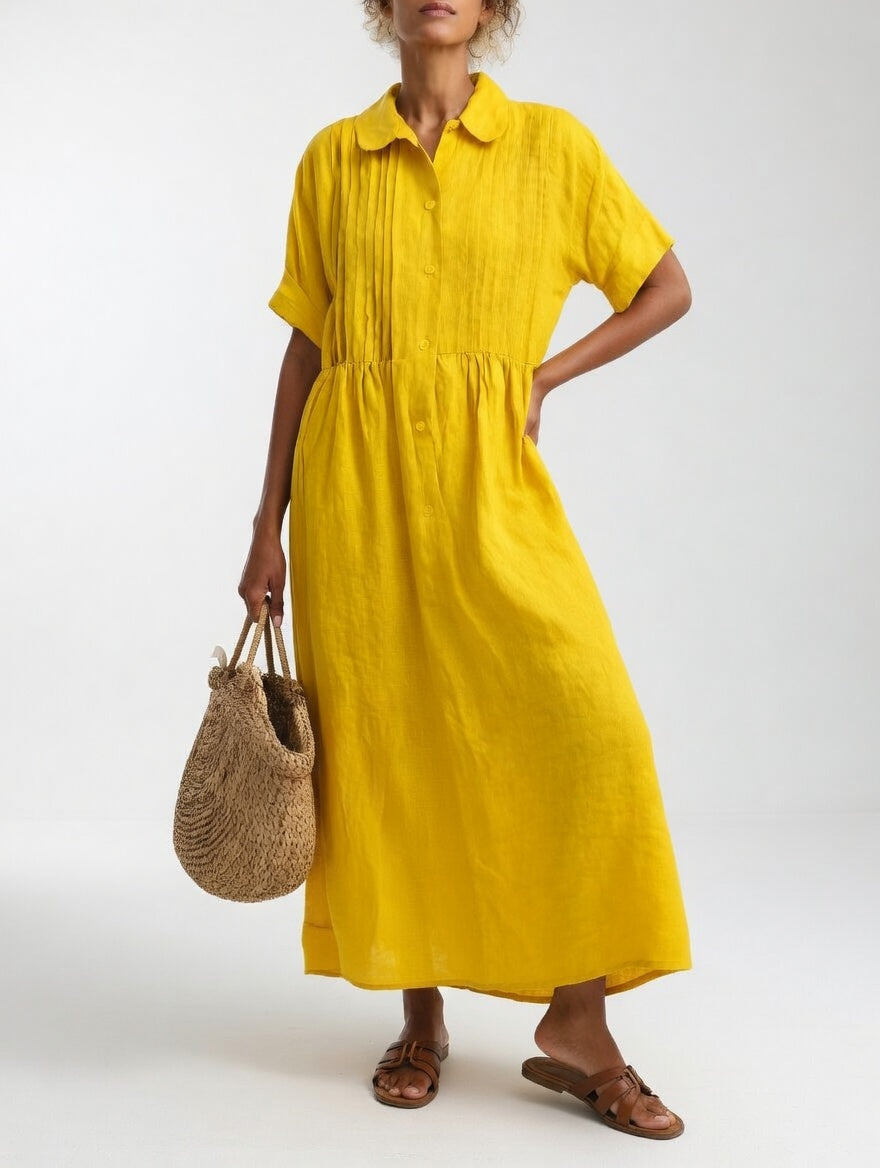 Isabelle™ | Robe chemise fluide estivale