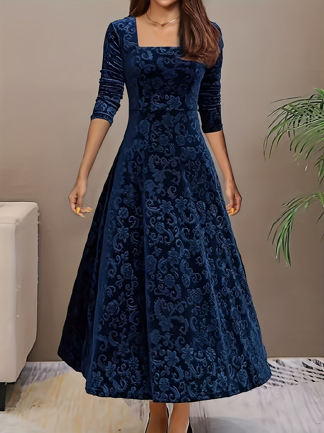Robe en Velours Élegante Nicola™