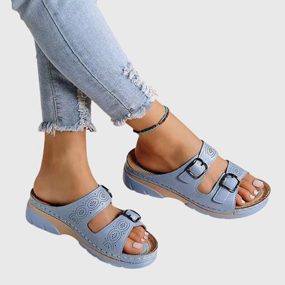 Olivia™ | Sandales en cuir orthopédique