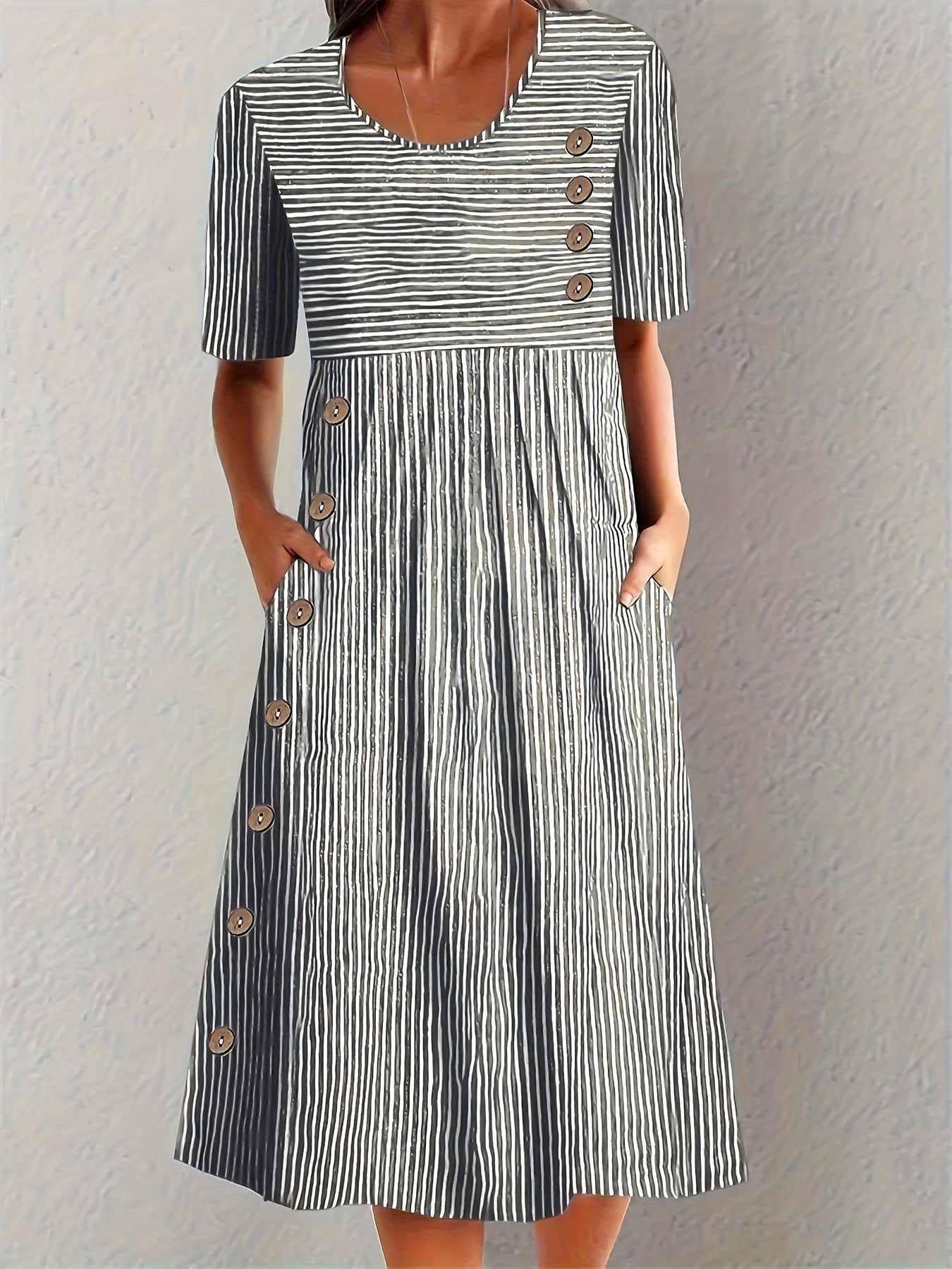 Belle | Robe d'été rayée
