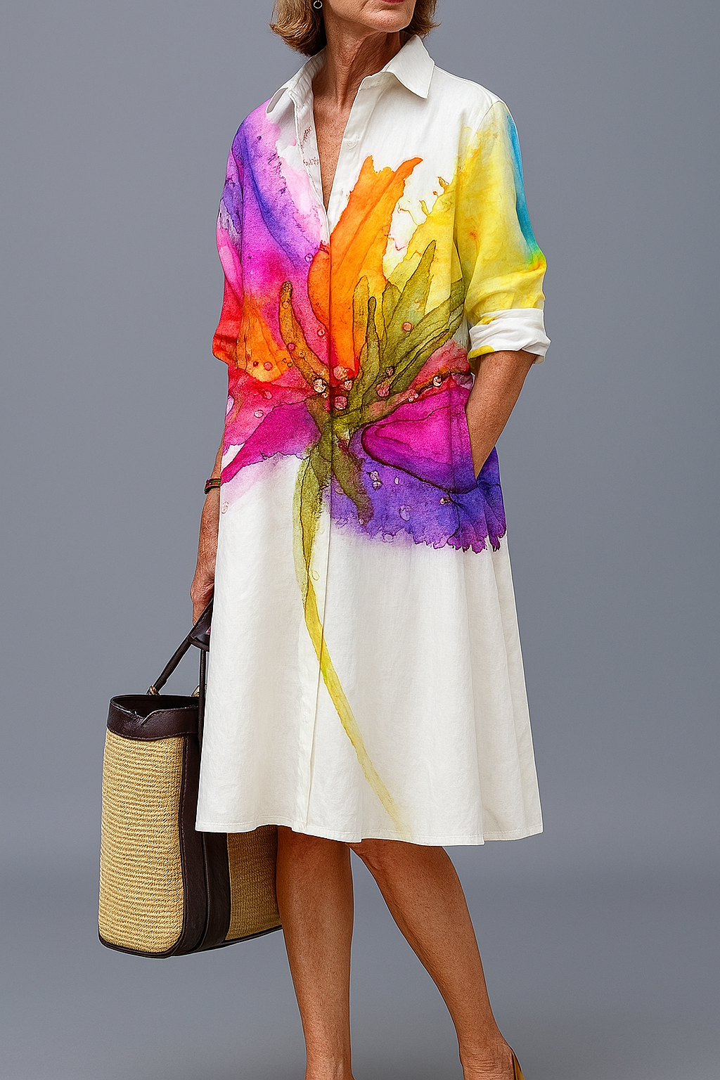 Lydia™ | Robe Midi Élégante