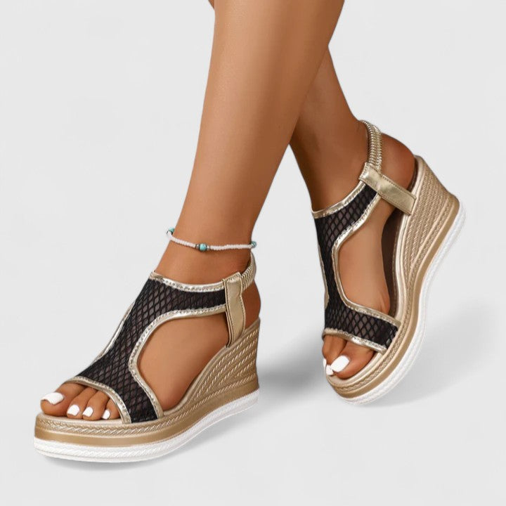 Jessica | Sandales Orthopédiques à Talon Compensé