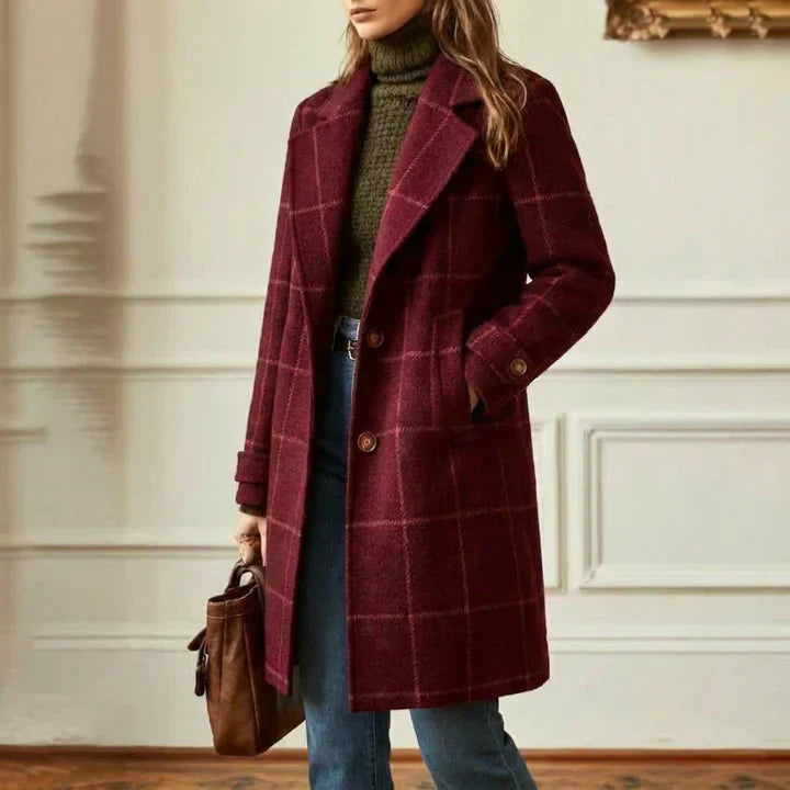 Catherine | Classic Plaid Winter Coat