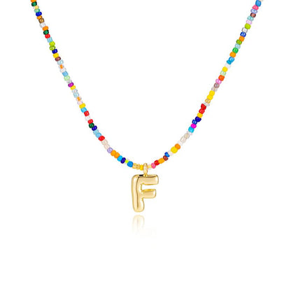 MACY™ - Colorful Bubble Letter Necklace