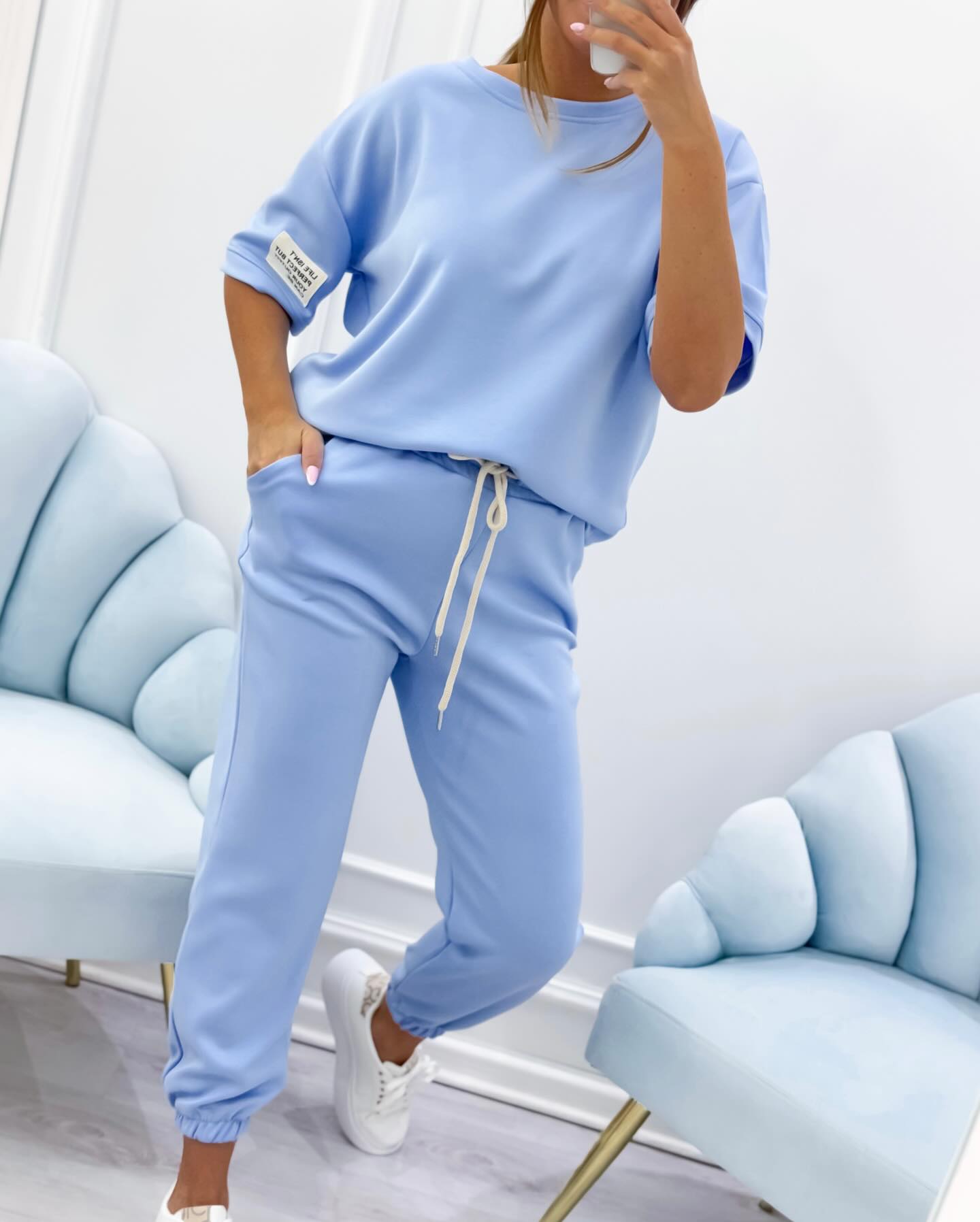 Lenaria™ | Short Sleeve Lounge Set