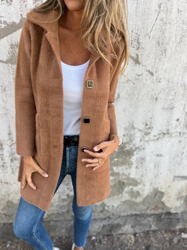 Veloria™ | Chunky Elegance Coat
