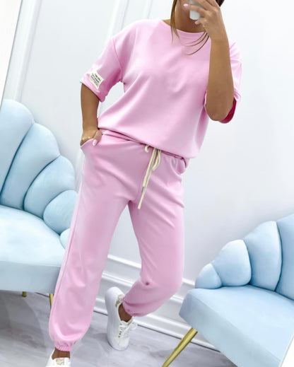 Lenaria™ | Short Sleeve Lounge Set