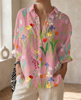 Pink and Yellow Print