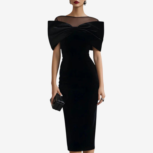 Crizelda™ Robe noire de soirée
