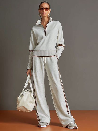 Marietta – Chemisier et pantalon à jambes larges