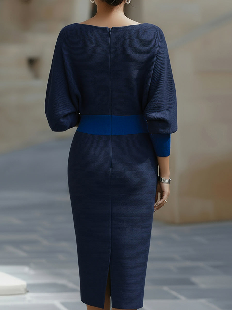 Winnie™ | Robe minimaliste manches drapées