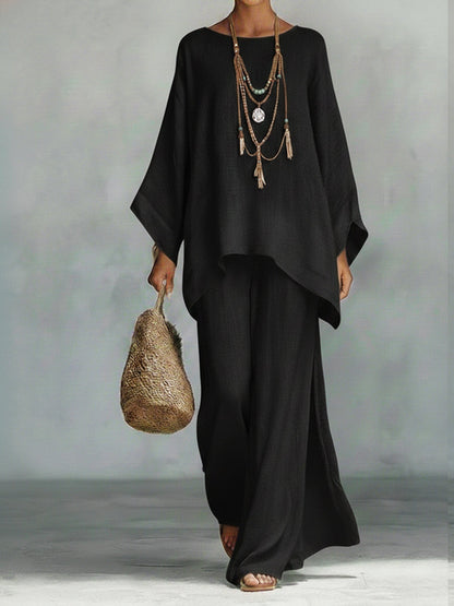 MARIA™ | ENSEMBLE EN COTON ET LIN AMPLE