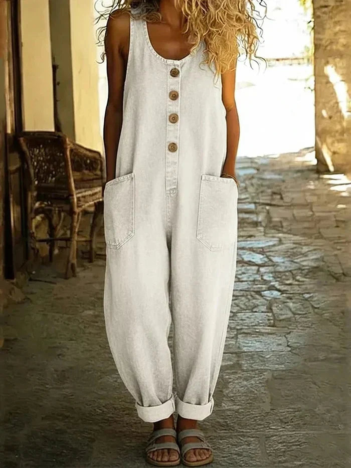 Yara™ | Relaxed Ease Denim Jumpsuit