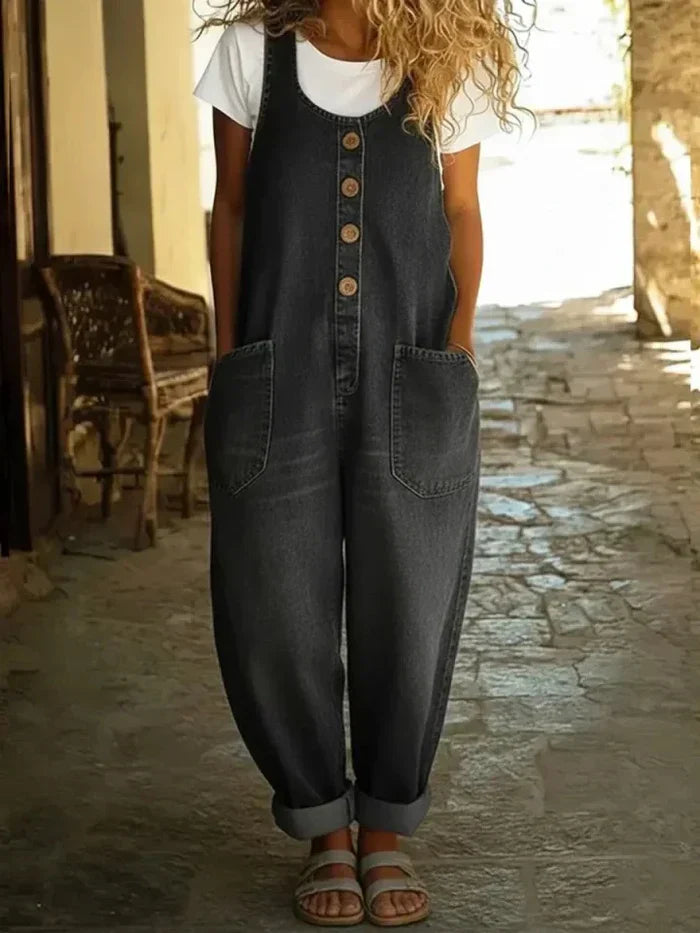 Yara™ | Relaxed Ease Denim Jumpsuit