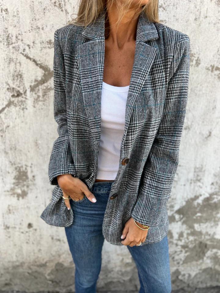 Zanovia™ | Casual checked blazer