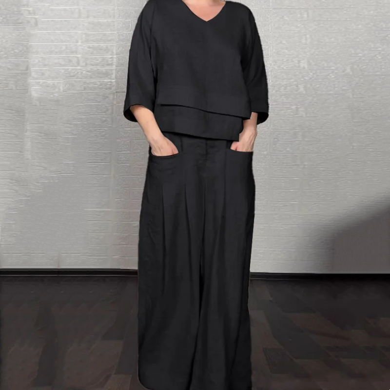 Noa | Ensemble Minimaliste Ample en Deux Pièces