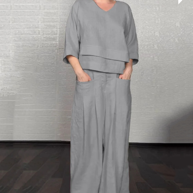 Noa | Ensemble Minimaliste Ample en Deux Pièces