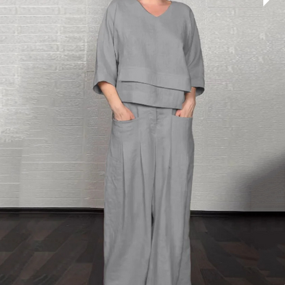 Noa | Ensemble Minimaliste Ample en Deux Pièces