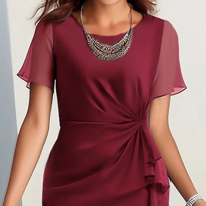 Raya™ | Robe Simple Élégante Midi