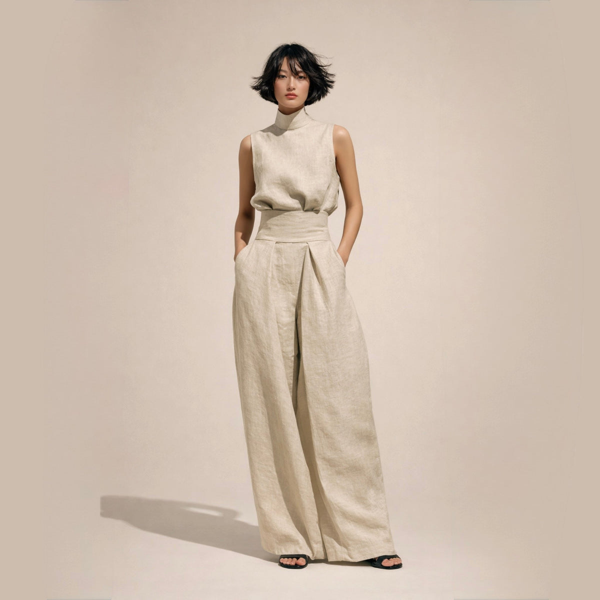 Elisa | Combinaison élégante à taille haute