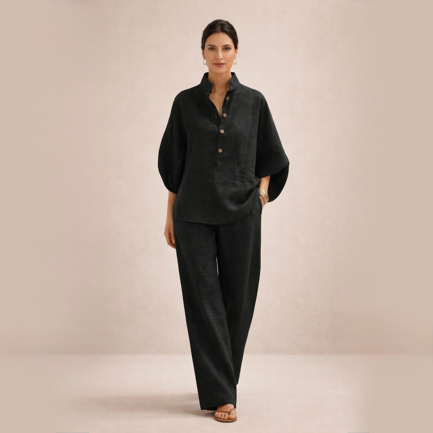 Maria | Costume en Lin Décontracté