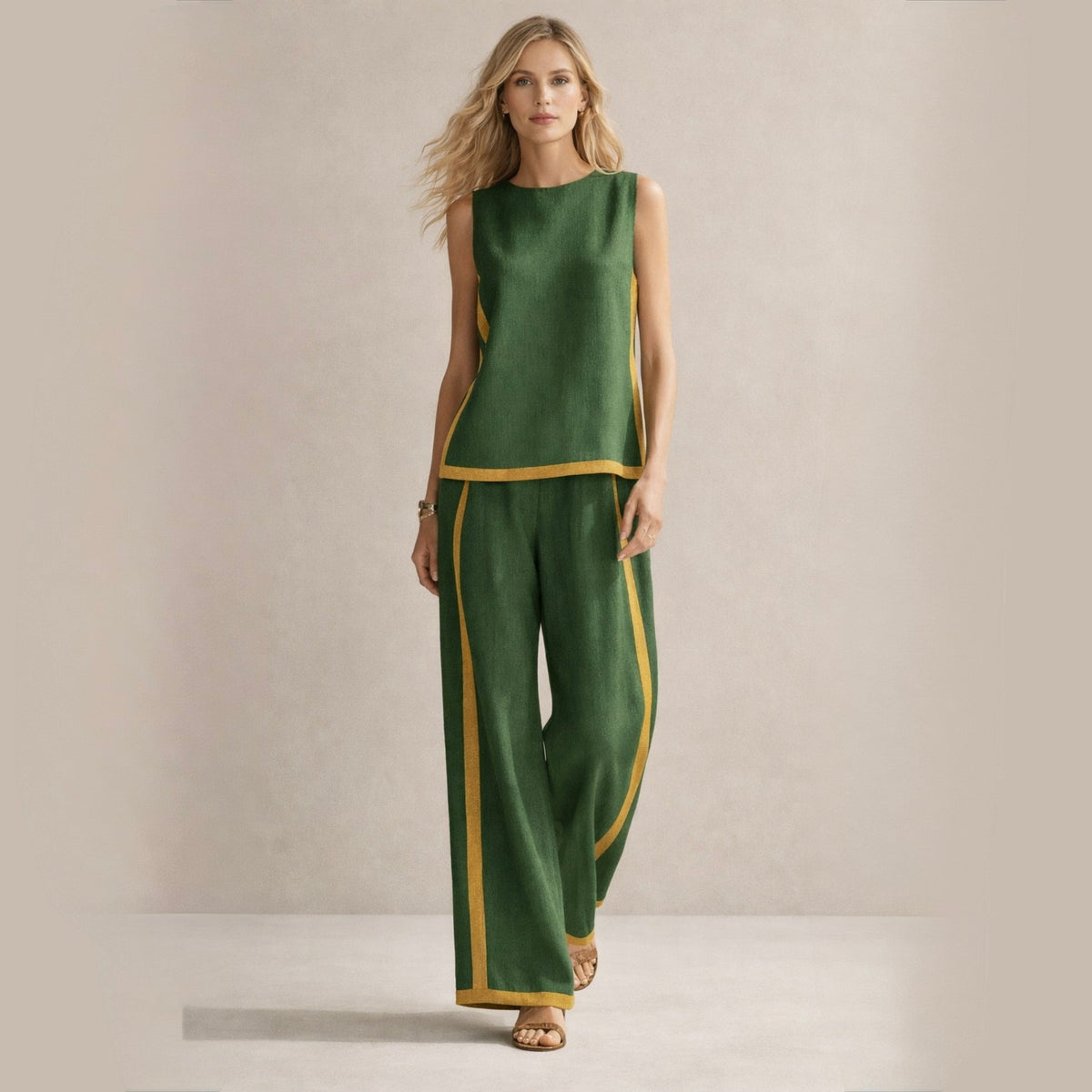 Sophie | Ensemble Élégant Avec Jambes Amples