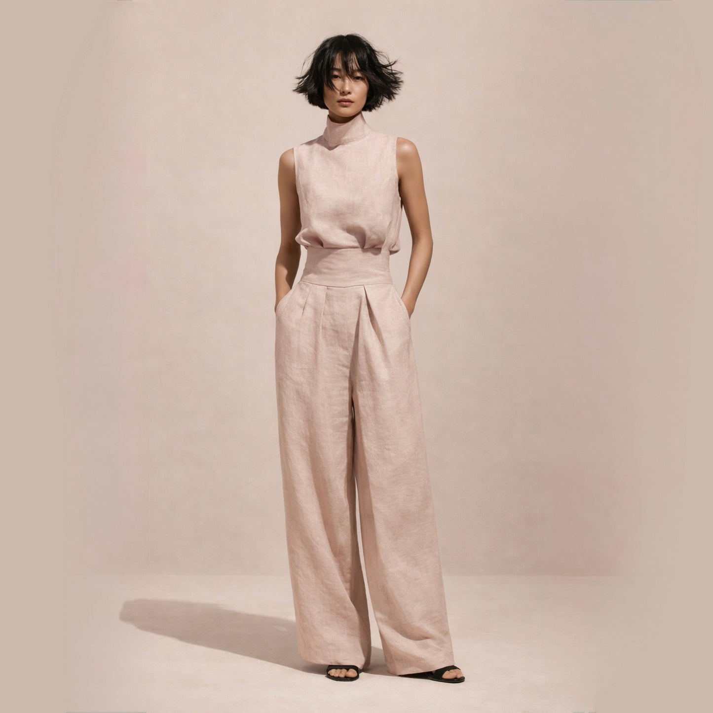 Elisa | Combinaison élégante à taille haute